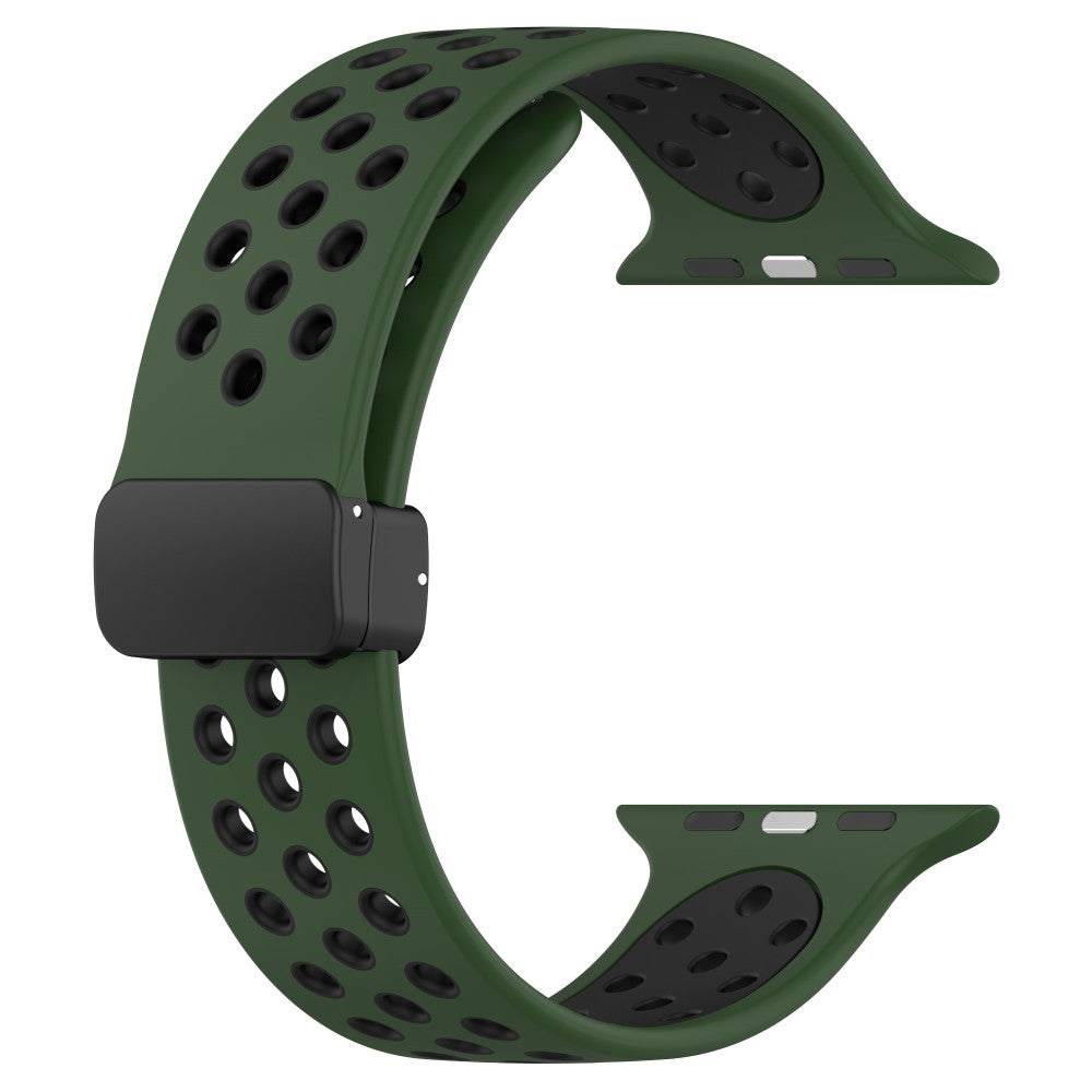 Alle Tiders Silikone Universal Rem passer til Apple Smartwatch - Grøn#serie_12
