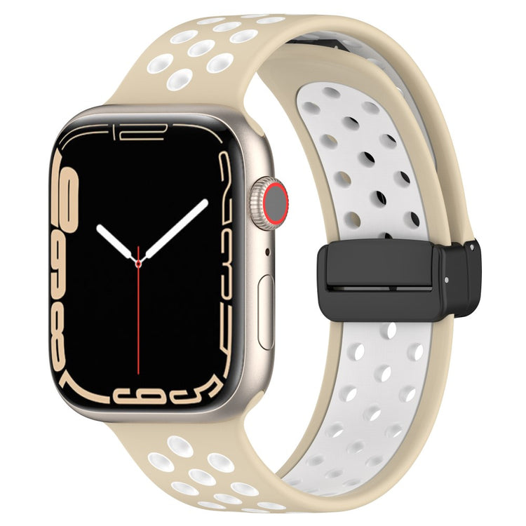 Alle Tiders Silikone Universal Rem passer til Apple Smartwatch - Hvid#serie_13