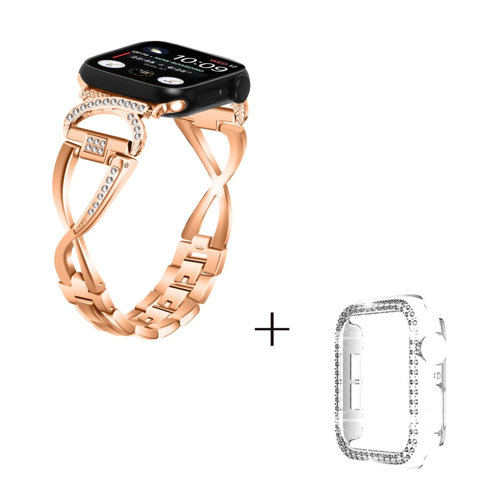 Metal Cover passer til Apple Watch Series 8 (45mm) / Apple Watch Series 7 45mm - Pink#serie_2