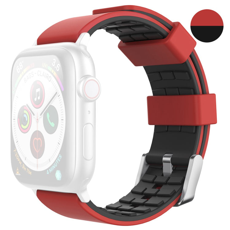 Vildt Godt Silikone Universal Rem passer til Apple Smartwatch - Rød#serie_2