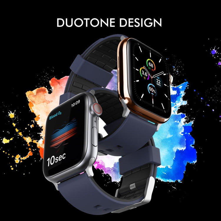 Vildt Godt Silikone Universal Rem passer til Apple Smartwatch - Blå#serie_4