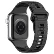 Apple Watch Series 8 (45mm) / Watch Ultra electroplating silicone strap - Titanium Black