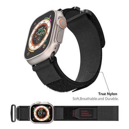 Super Fed Nylon Universal Rem passer til Apple Smartwatch - Sort#serie_1