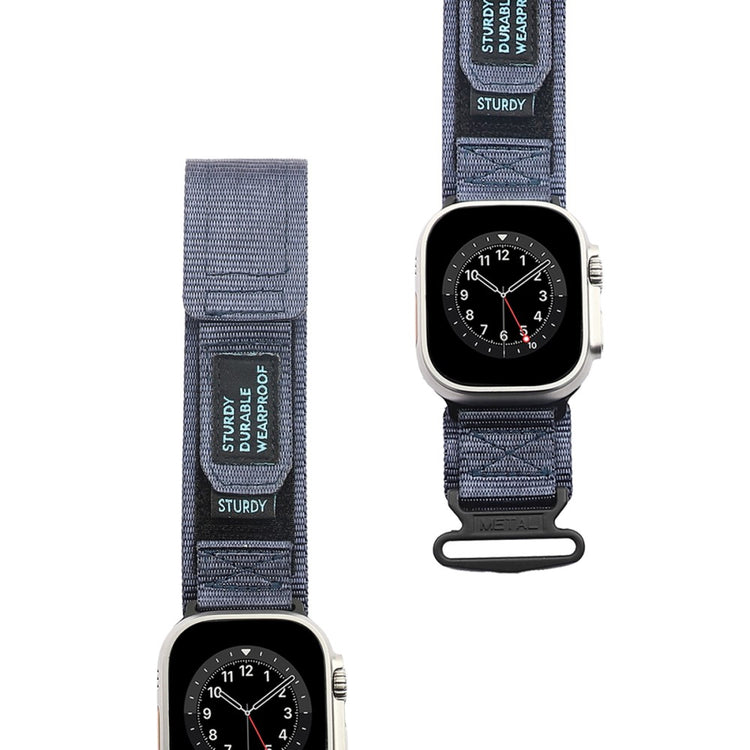 Super Fed Nylon Universal Rem passer til Apple Smartwatch - Blå#serie_4