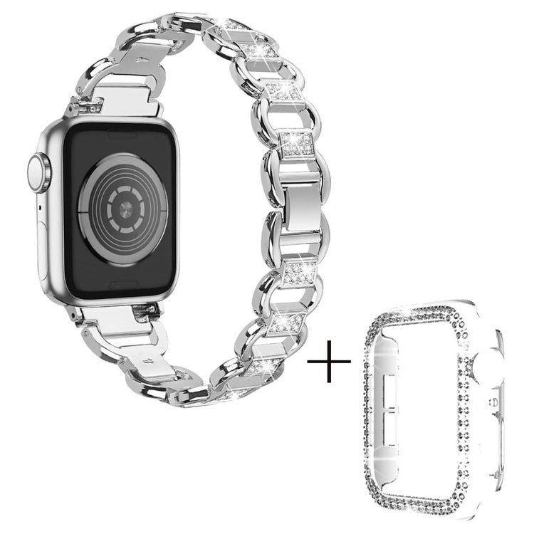 Metal Cover passer til Apple Smartwatch - Sølv#serie_1