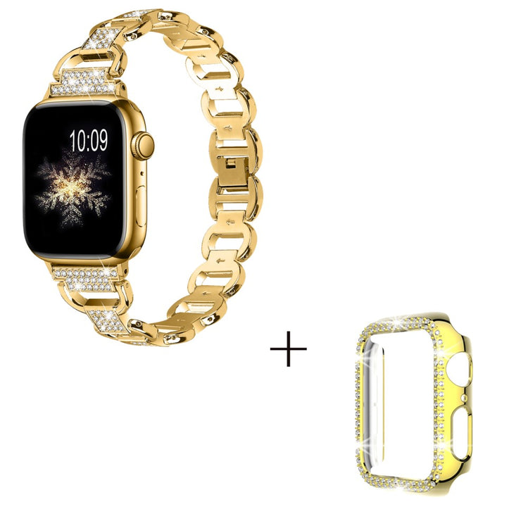Metal Cover passer til Apple Smartwatch - Guld#serie_1