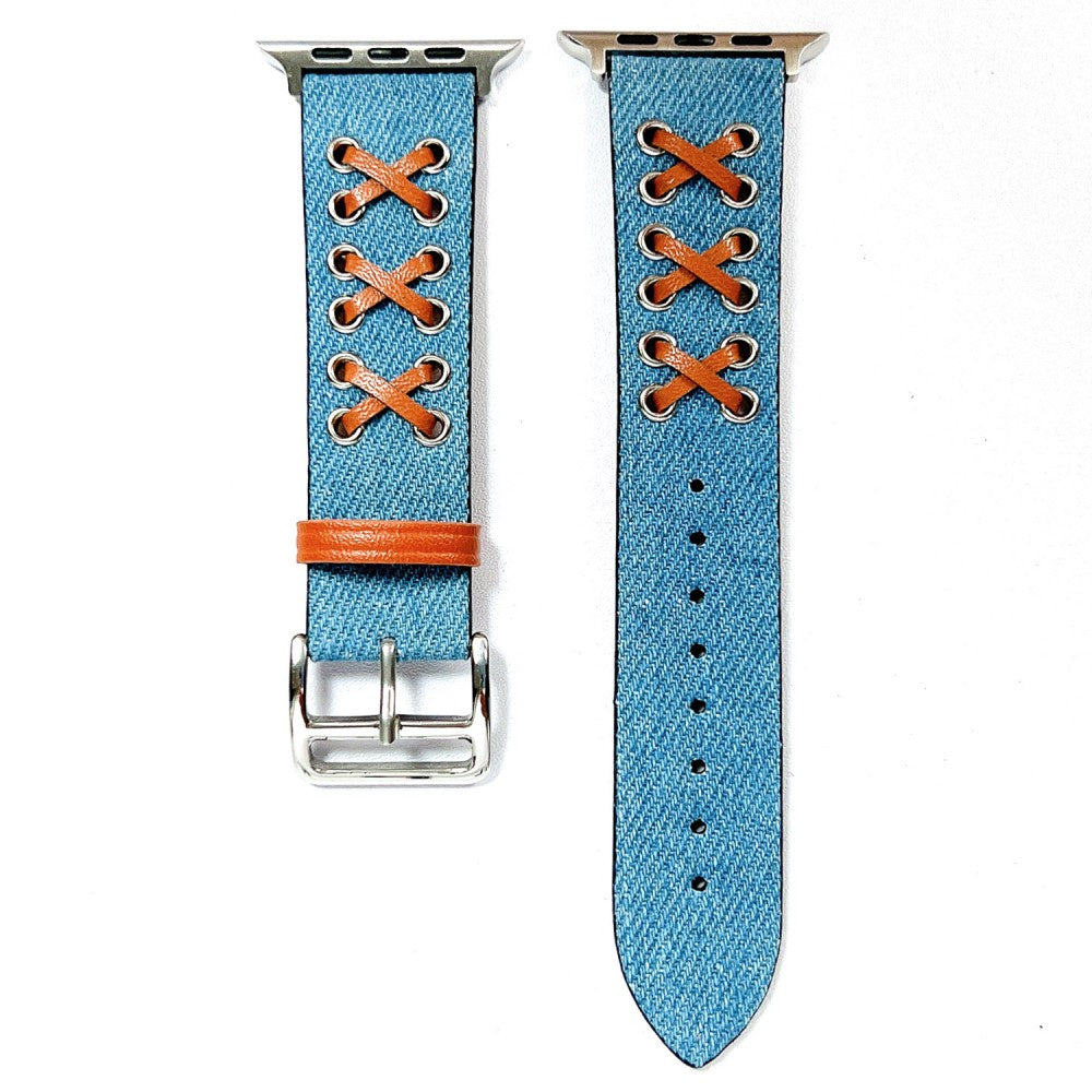 Apple Watch Series 9 45mm / Ultra 2 X-décor nylon strap - Baby Blue#serie_3