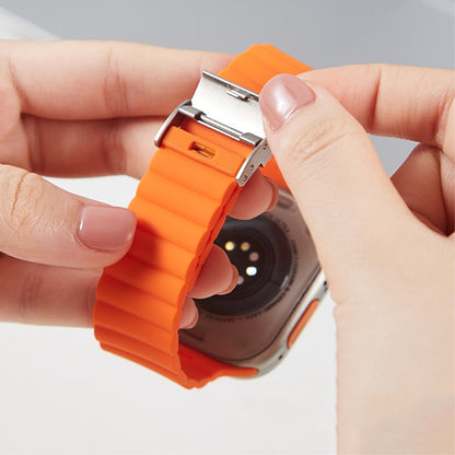 Vildt Sejt Silikone Universal Rem passer til Apple Smartwatch - Gul#serie_9