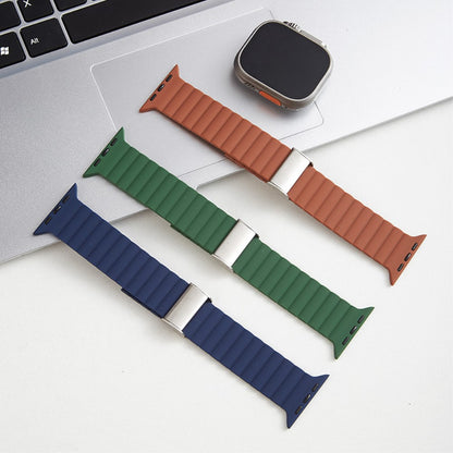 Vildt Sejt Silikone Universal Rem passer til Apple Smartwatch - Gul#serie_9