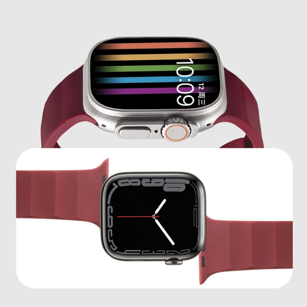 Mega Elegant Silikone Universal Rem passer til Apple Smartwatch - Grøn#serie_10