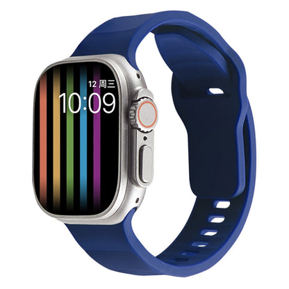 Mega Elegant Silikone Universal Rem passer til Apple Smartwatch - Blå#serie_11