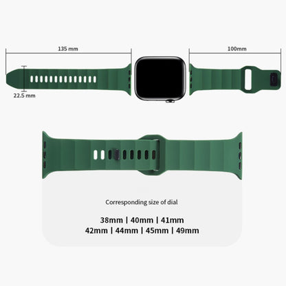 Apple Watch Series 9 45mm / Ultra 2 wavy style silicone strap - Sapphire#serie_3
