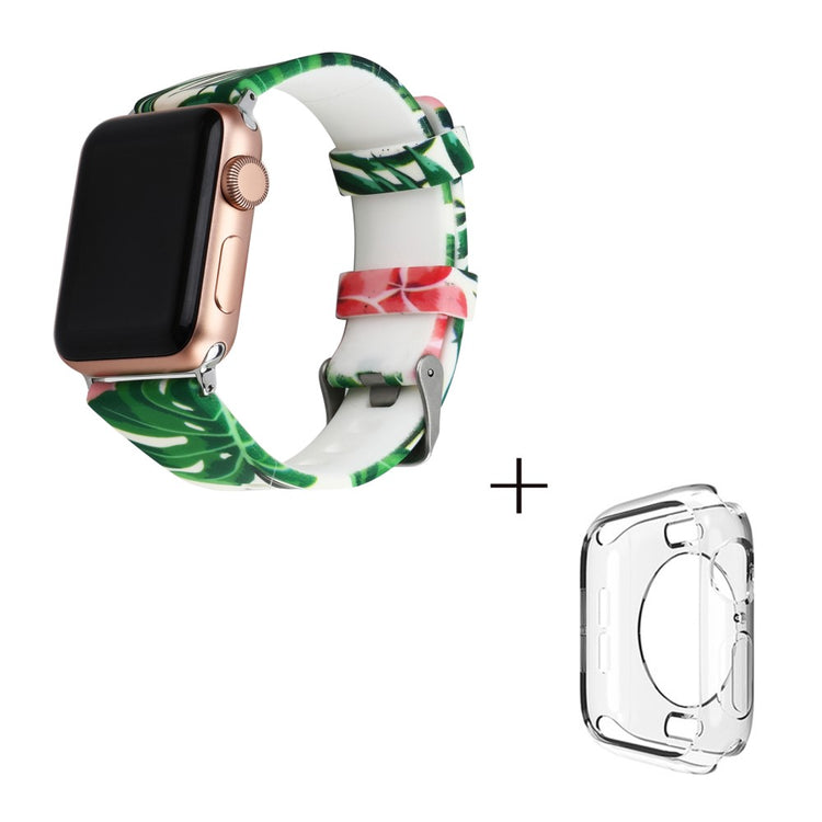 Silikone Cover passer til Apple Watch Series 1-3 42mm - Grøn#serie_1