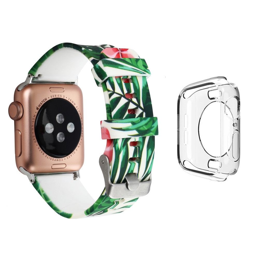 Silikone Cover passer til Apple Watch Series 1-3 42mm - Grøn#serie_1