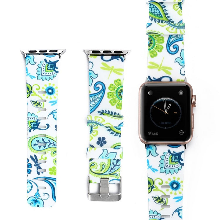 Silikone Cover passer til Apple Watch Series 1-3 42mm - Grøn#serie_2