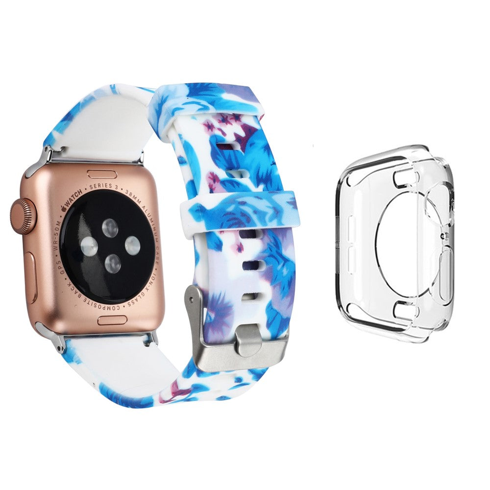Silikone Cover passer til Apple Watch Series 1-3 42mm - Blå#serie_3