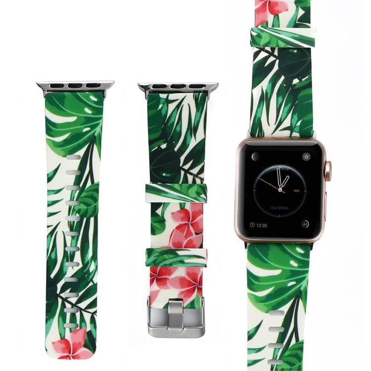 Super Cool Silikone Rem passer til Apple Watch Series 1-3 42mm - Grøn#serie_1