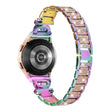 3-bead rhinestone décor stainless steel strap for Samsung Galaxy Watch 6 / 6 Classic / 5 / 4 - Multi-color