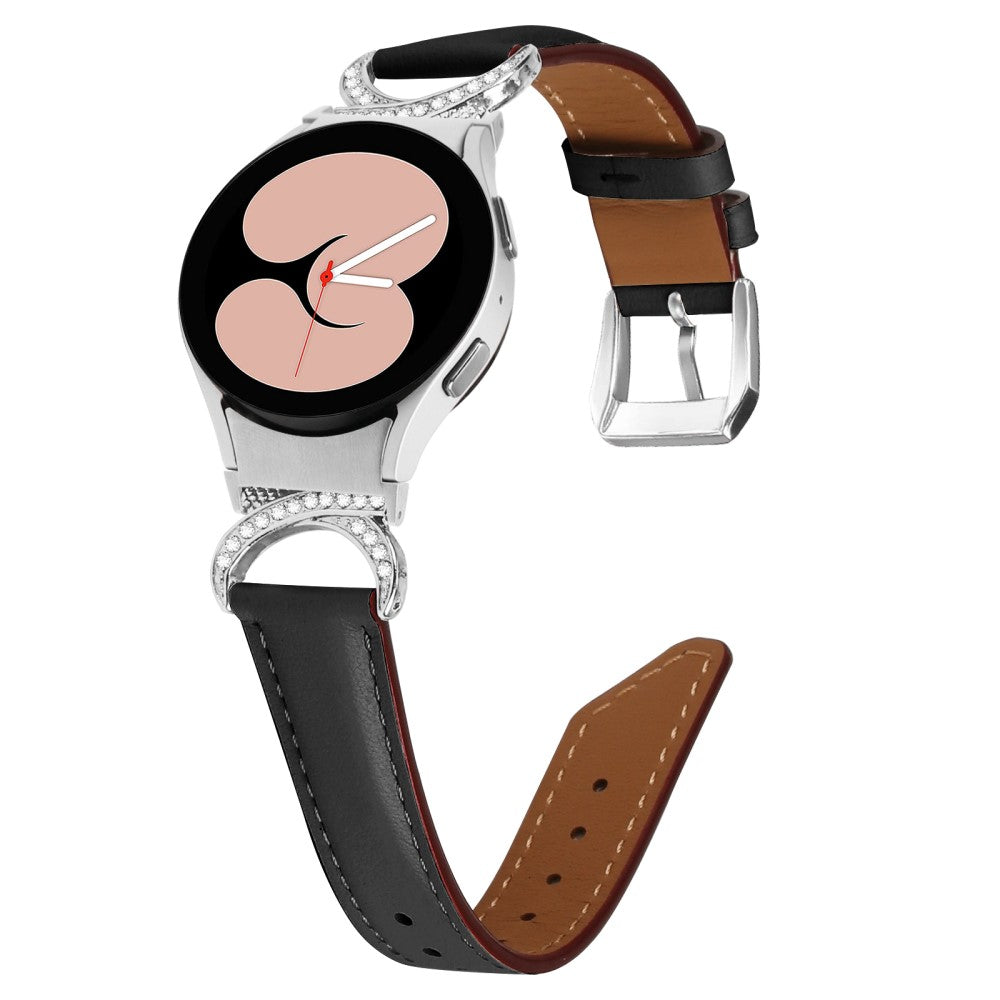 Vildt Rart Kunstlæder Universal Rem passer til Samsung Smartwatch - Sort#serie_3