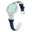 Samsung Galaxy Watch 6 / 5 / 4 Genuine Cowhide leather strap with silver buckle - Ink Blue
