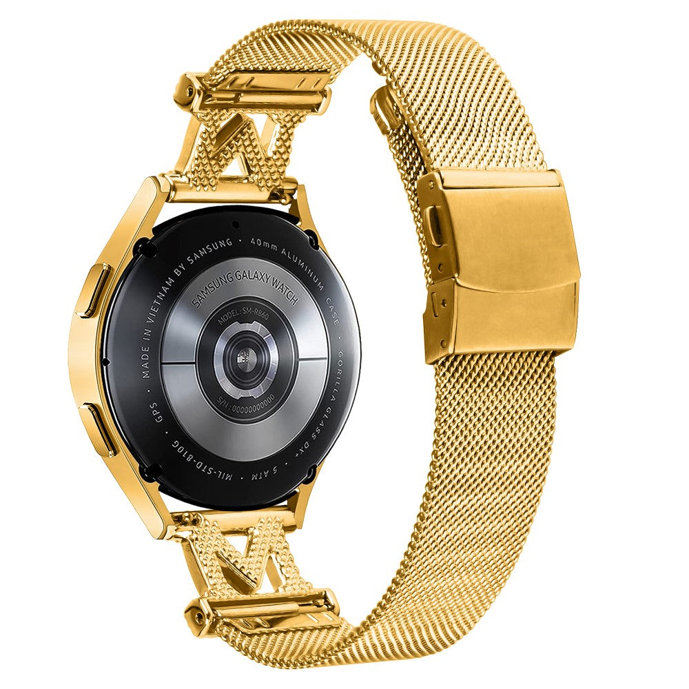 Vildt Flot Metal Og Rhinsten Universal Rem passer til Smartwatch - Guld#serie_1