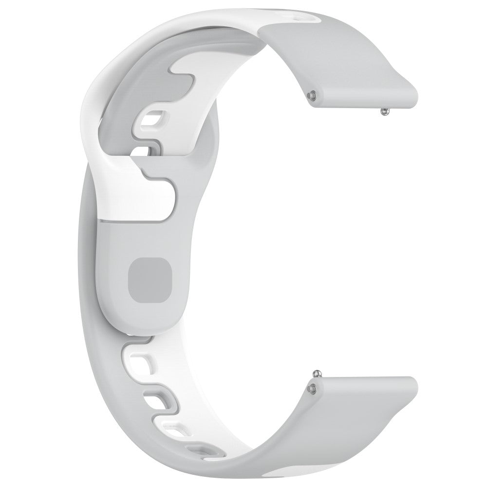 Mega Hårdfør Silikone Universal Rem passer til Smartwatch - Sølv#serie_8