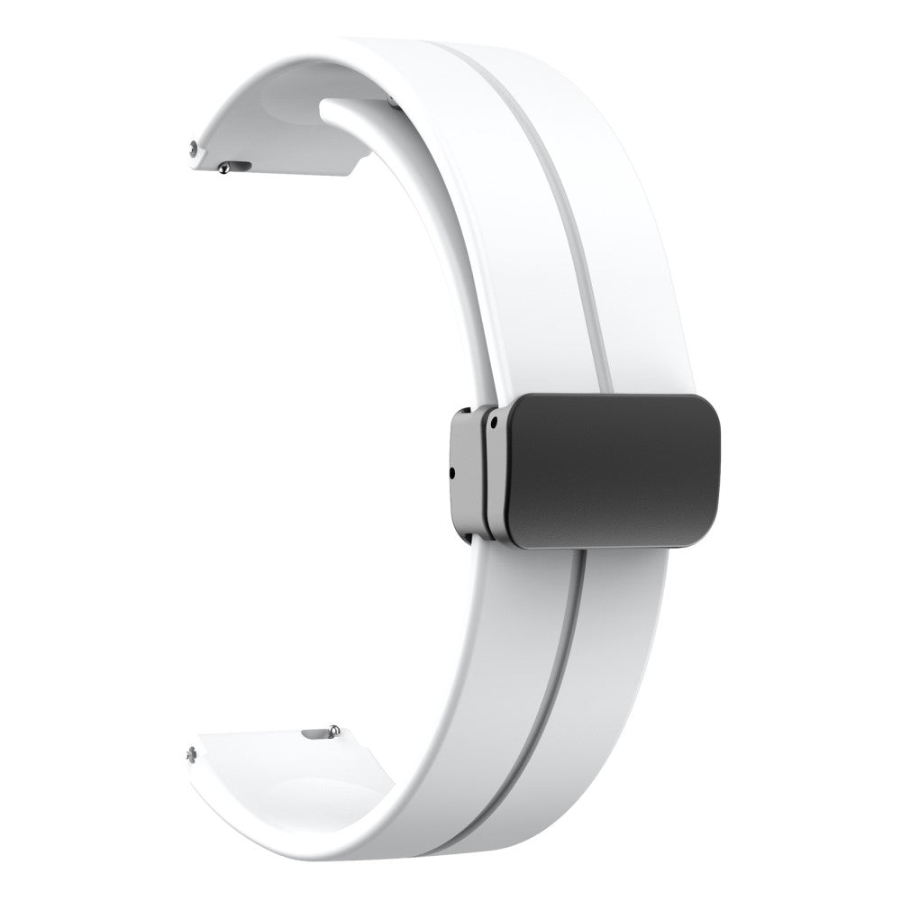 Helt Vildt Sejt Silikone Universal Rem passer til Smartwatch - Hvid#serie_2