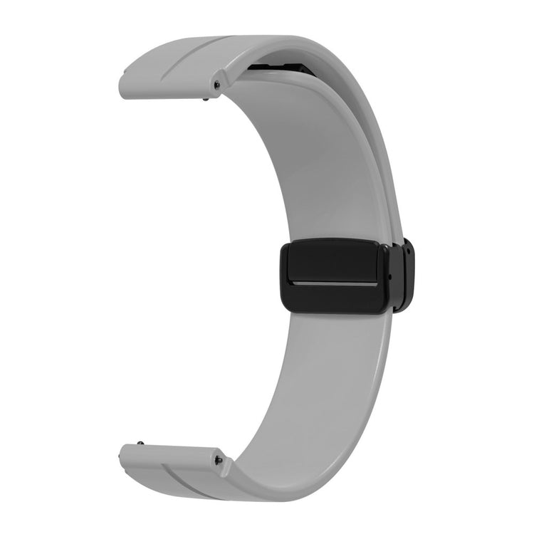 Helt Vildt Sejt Silikone Universal Rem passer til Smartwatch - Sølv#serie_7