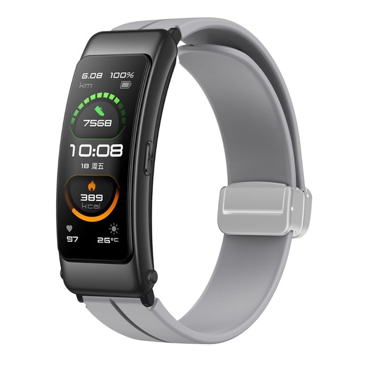 Helt Vildt Komfortabel Silikone Universal Rem passer til Smartwatch - Sølv#serie_7