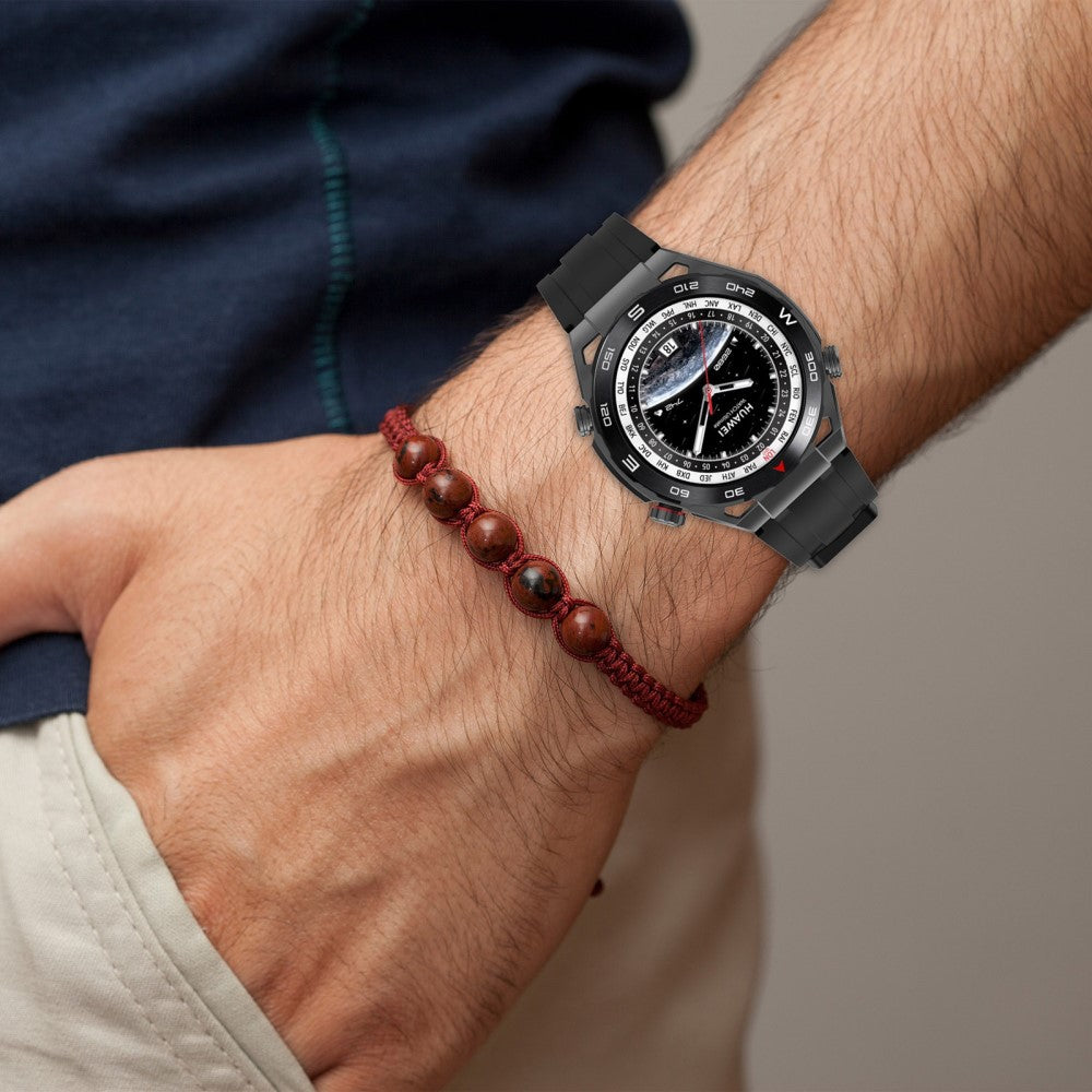 Meget Nydelig Silikone Universal Rem passer til Smartwatch - Brun#serie_10