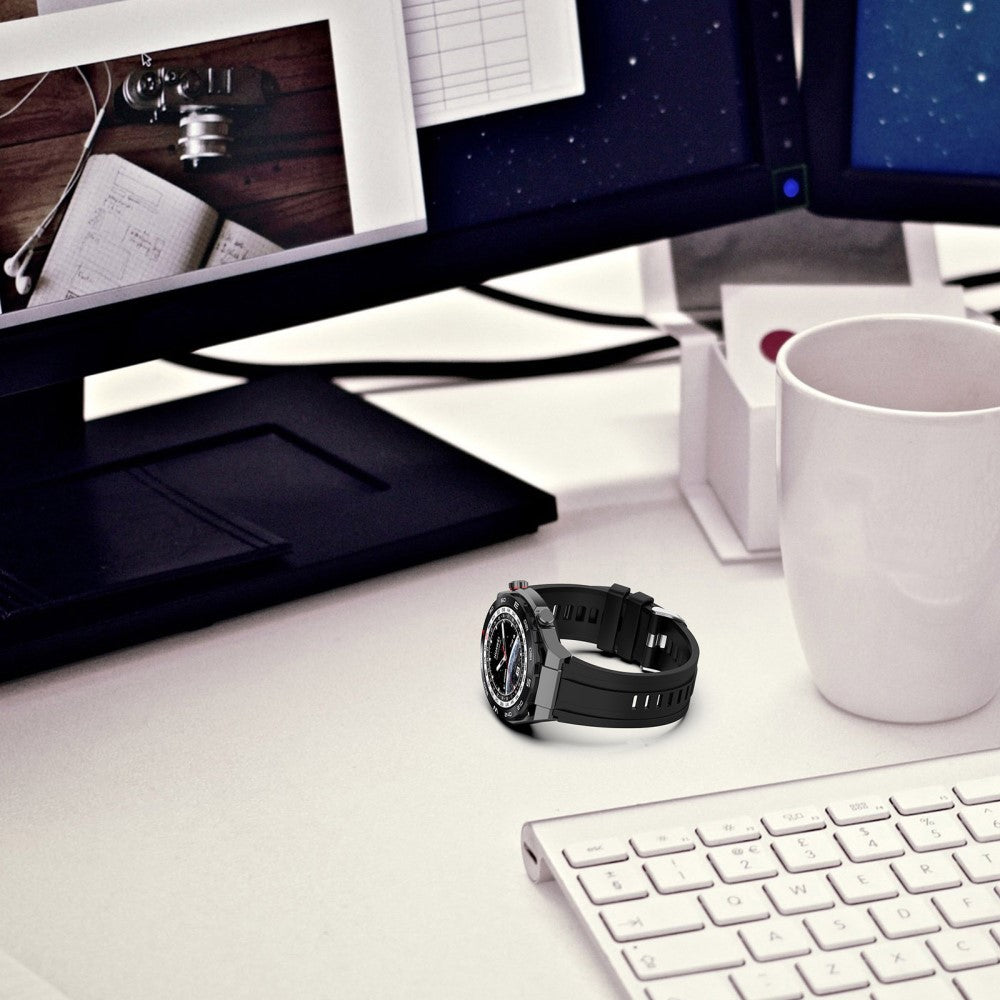 Meget Nydelig Silikone Universal Rem passer til Smartwatch - Blå#serie_7