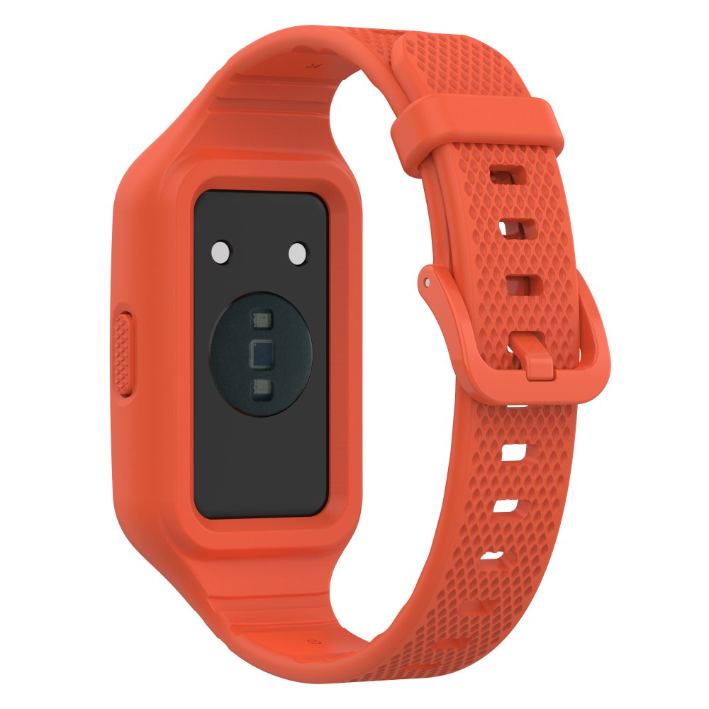 Meget Slidstærk Silikone Universal Rem passer til Huawei Smartwatch - Orange#serie_12