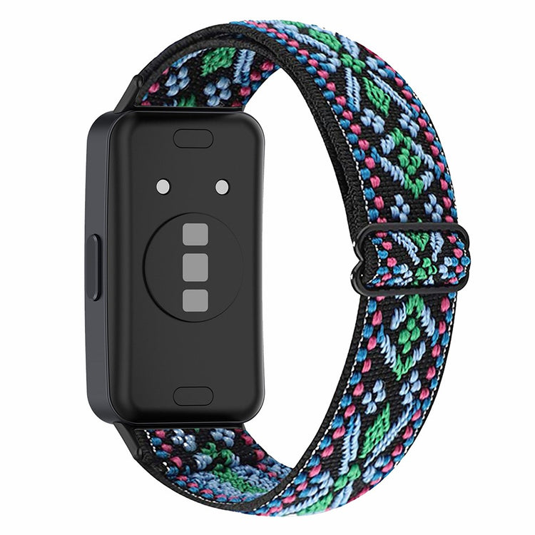 Super Holdbart Nylon Rem passer til Huawei Band 8 - Grøn#serie_4