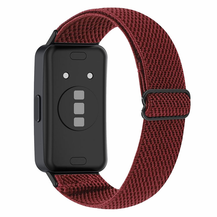 Super Holdbart Nylon Rem passer til Huawei Band 8 - Rød#serie_5