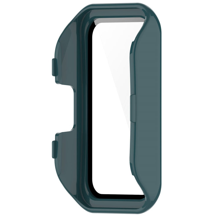 Super Pænt Cover med Skærmbeskytter i Plastik og Hærdet Glas passer til Huawei Band 8 - Grøn#serie_3
