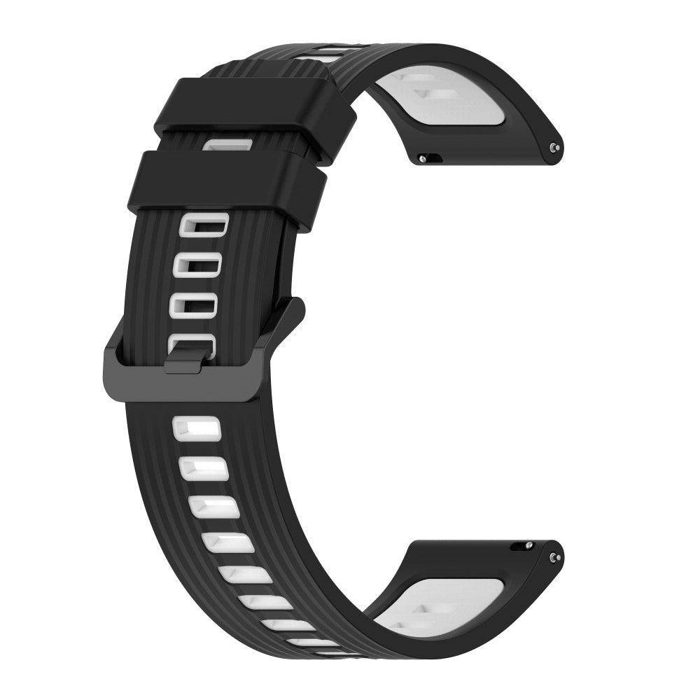 Smuk Metal Og Silikone Universal Rem passer til Smartwatch - Sort#serie_9