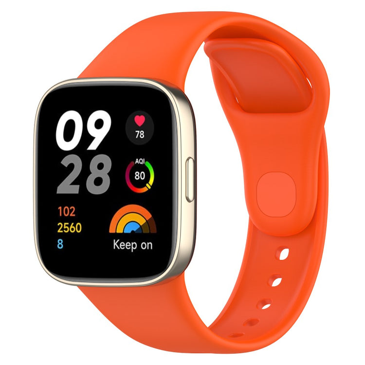 Silikone Universal Rem passer til Xiaomi Redmi Watch 3 / Xiaomi Mi Watch Lite 3 - Orange#serie_4