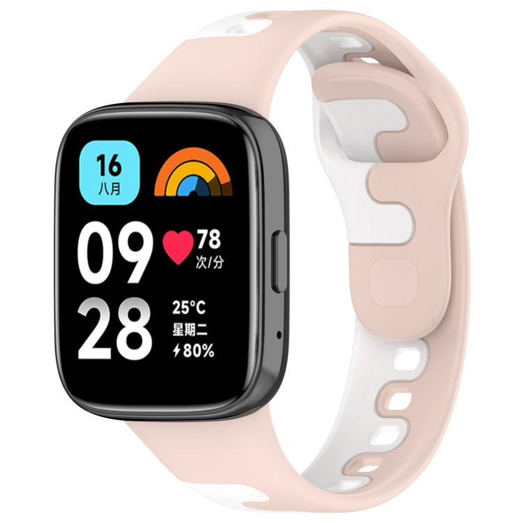 Silikone Universal Rem passer til Xiaomi Redmi Watch 3 Active / Xiaomi Mi Watch Lite 3 - Pink#serie_2