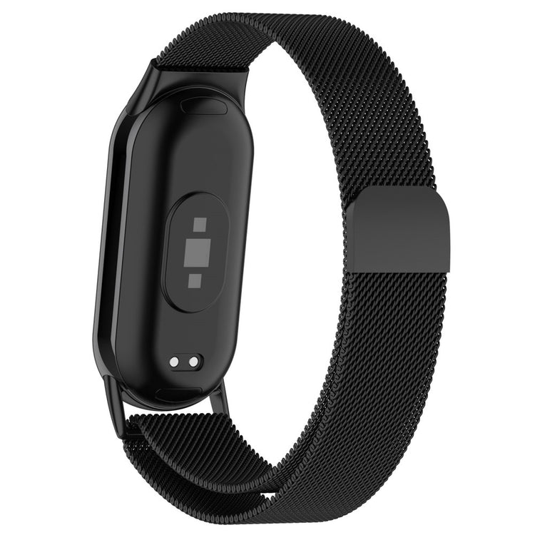 Vildt Nydelig Metal Rem passer til Xiaomi Smart Band 8 - Sort#serie_1