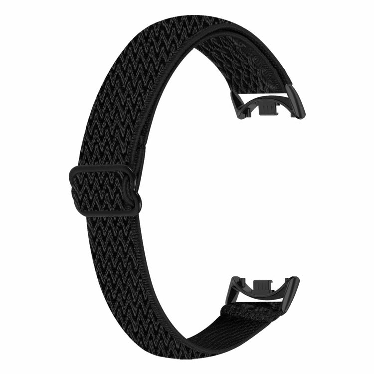 Mega Komfortabel Nylon Rem passer til Xiaomi Smart Band 8 - Sort#serie_4