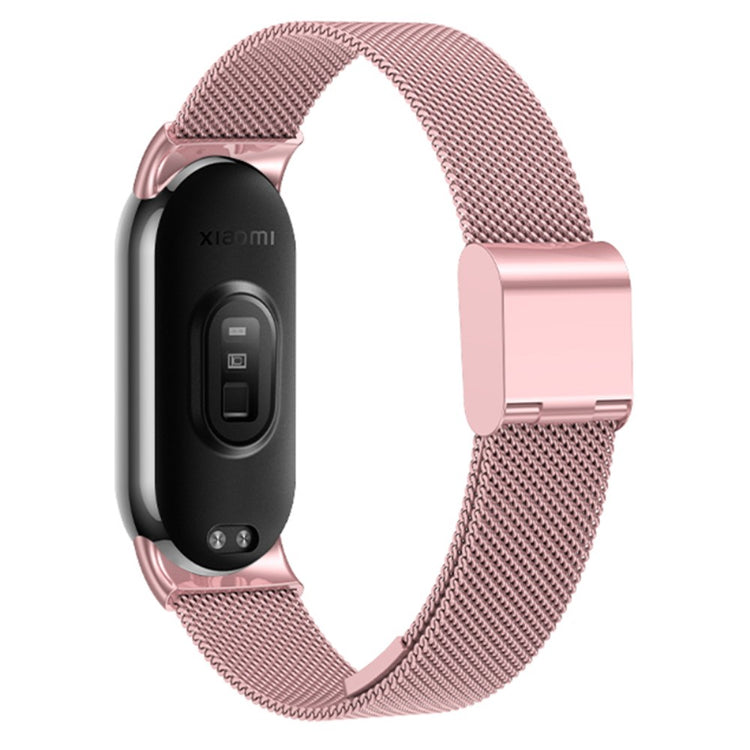 Meget Elegant Metal Rem passer til Xiaomi Smart Band 8 - Pink#serie_3