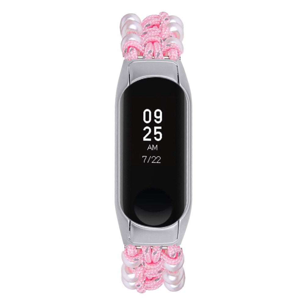 Rigtigt Godt Nylon Rem passer til Xiaomi Smart Band 8 - Pink#serie_2