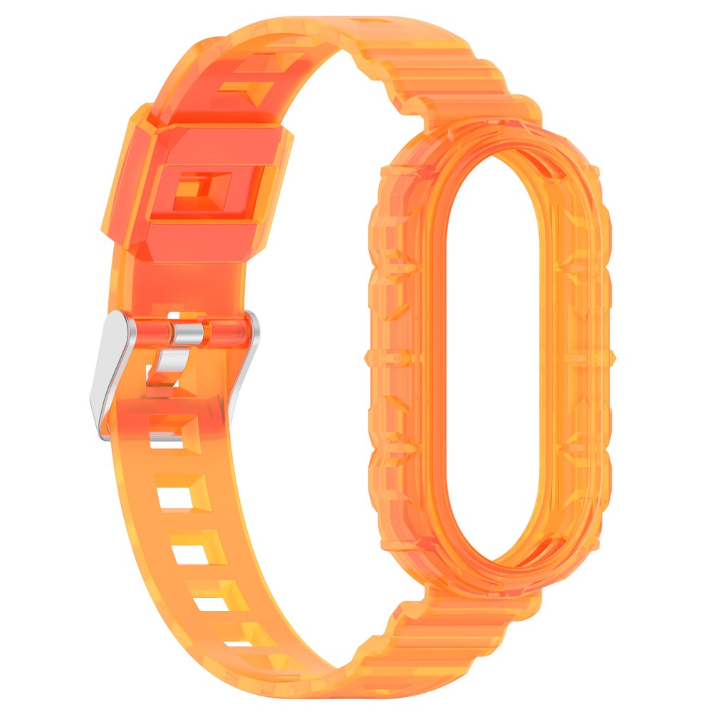 Helt Vildt Fint Silikone Rem passer til Xiaomi Smart Band 8 - Orange#serie_5