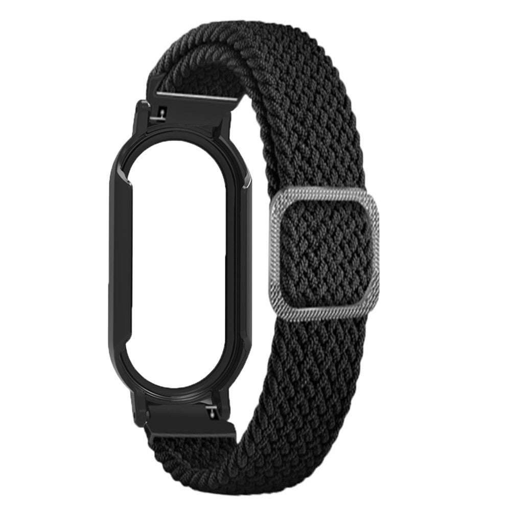 Rigtigt Skøn Nylon Rem passer til Xiaomi Smart Band 8 - Sort#serie_6