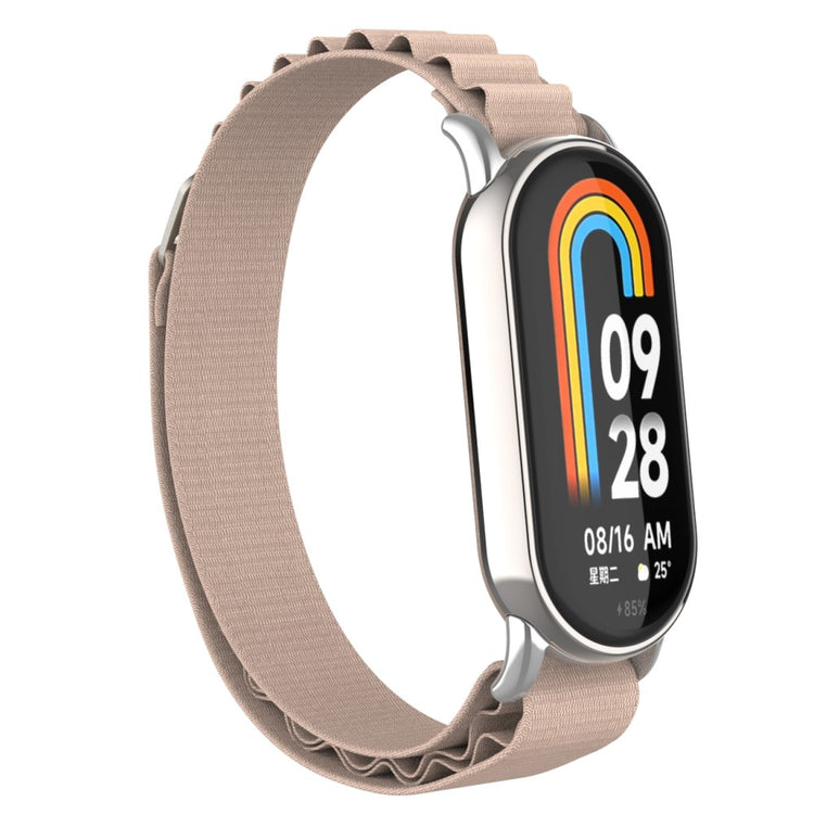 Meget Fed Nylon Rem passer til Xiaomi Smart Band 8 - Sølv#serie_5