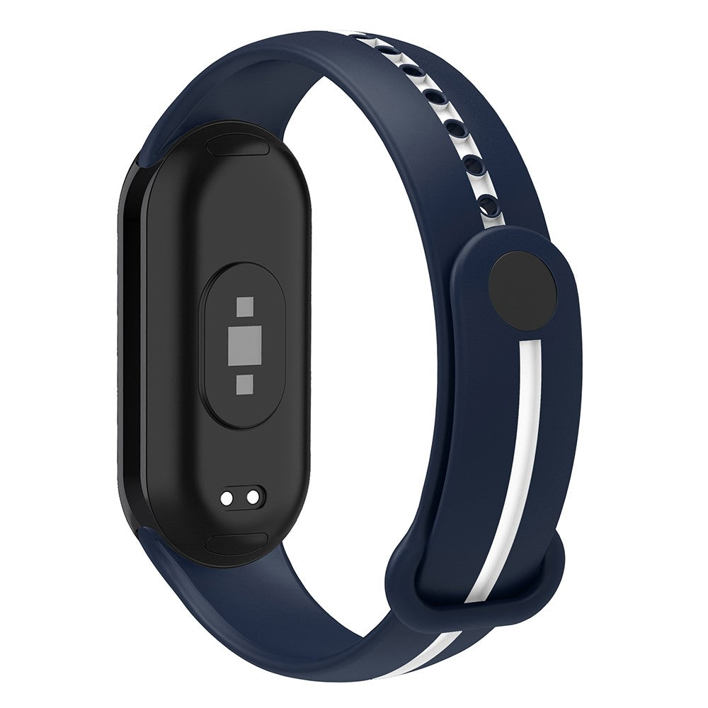 Vildt Flot Silikone Rem passer til Xiaomi Smart Band 8 - Blå#serie_1