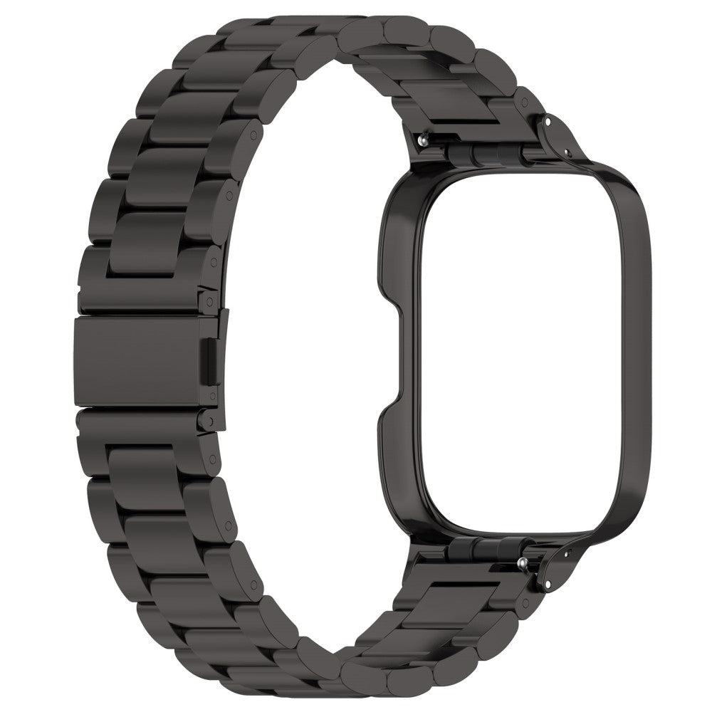 Metal Og Plastik Universal Rem passer til Xiaomi Redmi Watch 3 Active / Xiaomi Mi Watch Lite 3 - Sort#serie_1