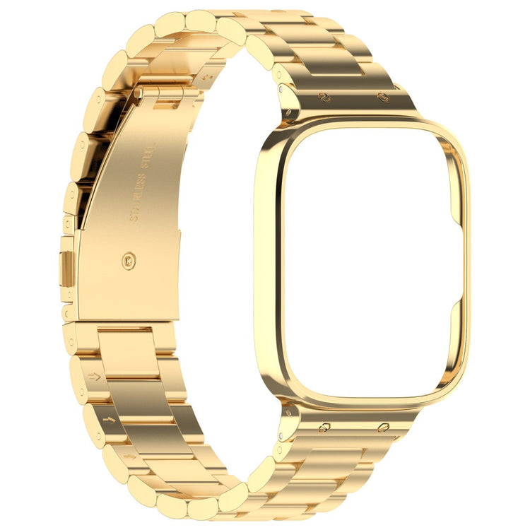 Metal Og Plastik Universal Rem passer til Xiaomi Redmi Watch 3 Active / Xiaomi Mi Watch Lite 3 - Guld#serie_2