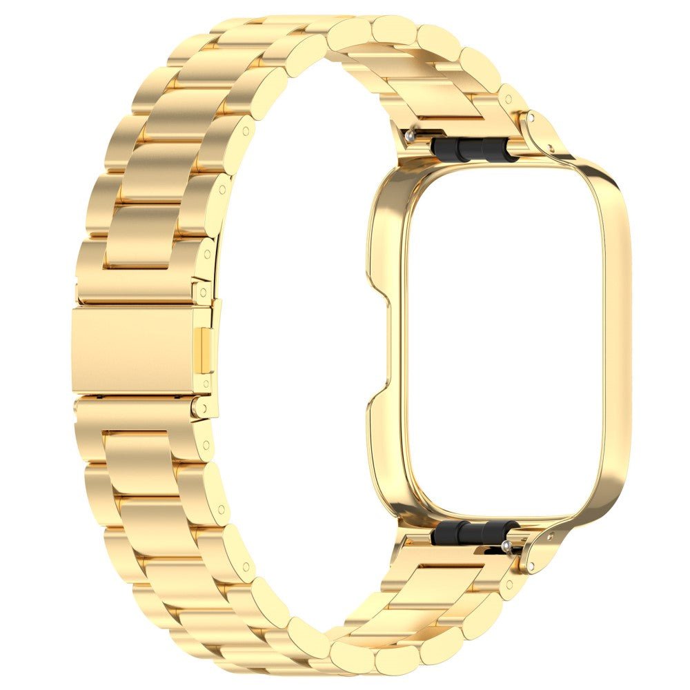 Metal Og Plastik Universal Rem passer til Xiaomi Redmi Watch 3 Active / Xiaomi Mi Watch Lite 3 - Guld#serie_2