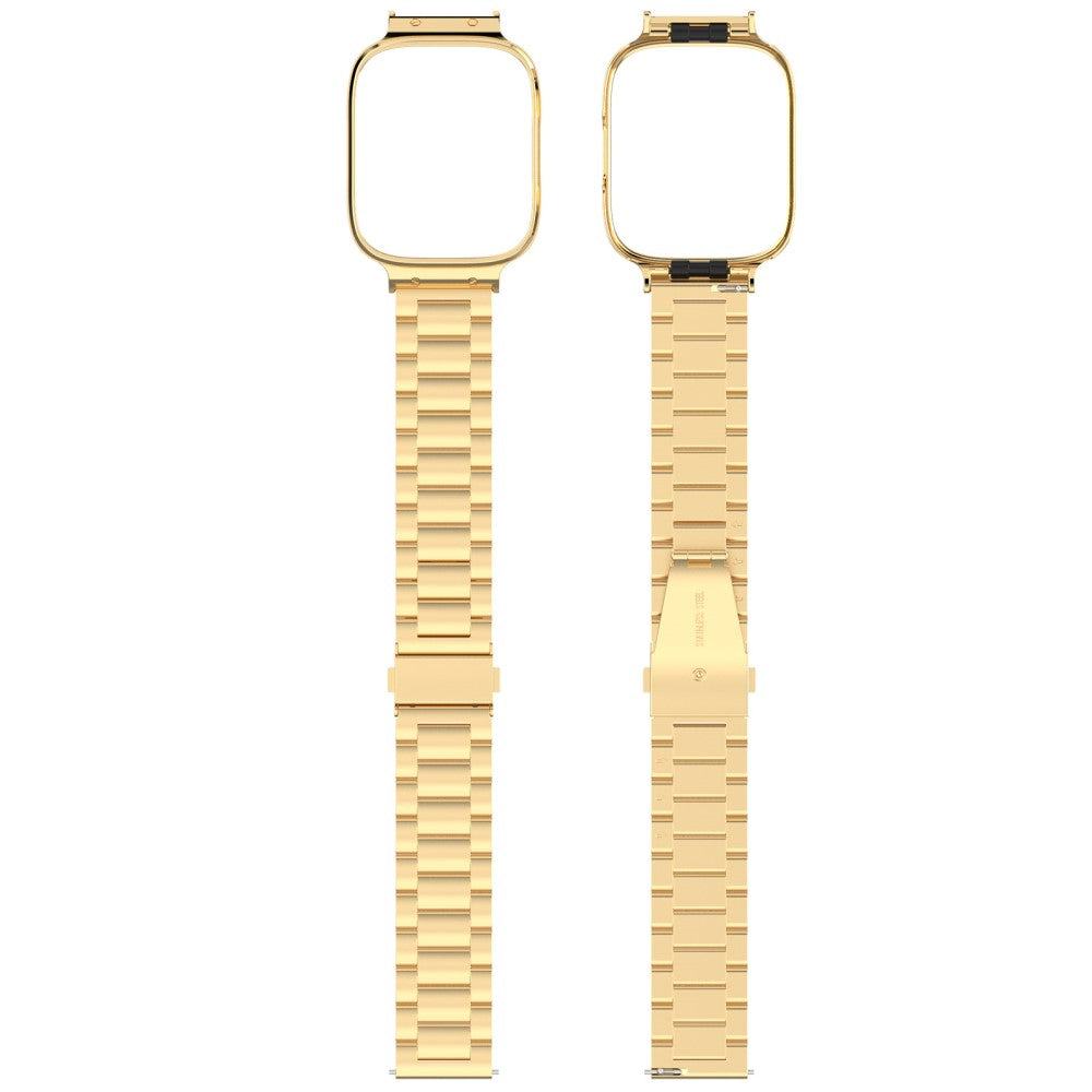 Metal Og Plastik Universal Rem passer til Xiaomi Redmi Watch 3 Active / Xiaomi Mi Watch Lite 3 - Guld#serie_2